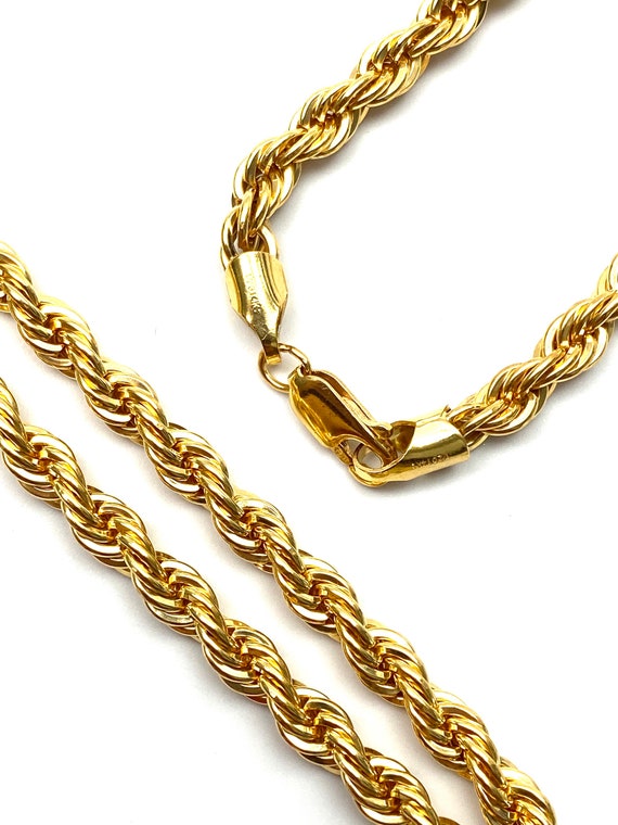 5mm 14KGF French rope chain, 18” - 26” chain, SKU# FR-5