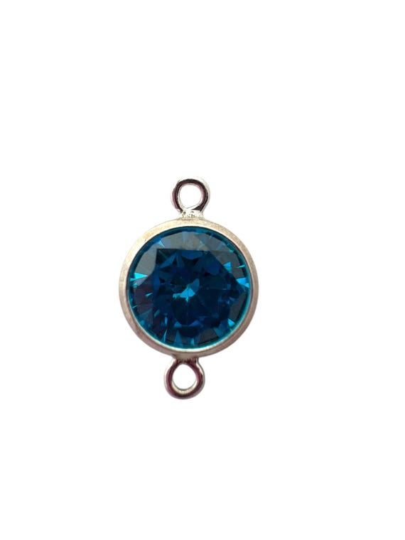 6mm 3A cubic zirconia bezel connector
