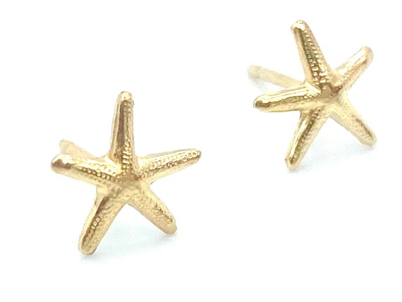 14KGF Starfish Studs , Sku#1150-4