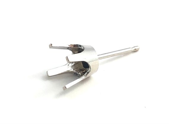 14K White Gold Light Weight 4 Prong .75CT Sku#4400-75