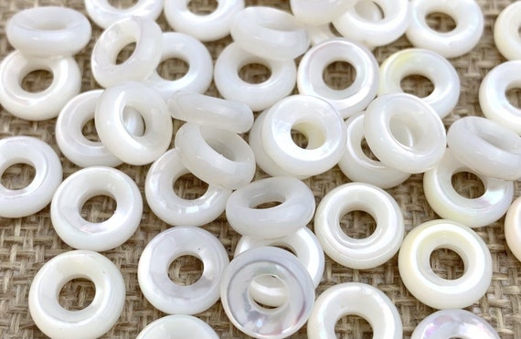 Mother of Pearl Donut Beads Sku#M601