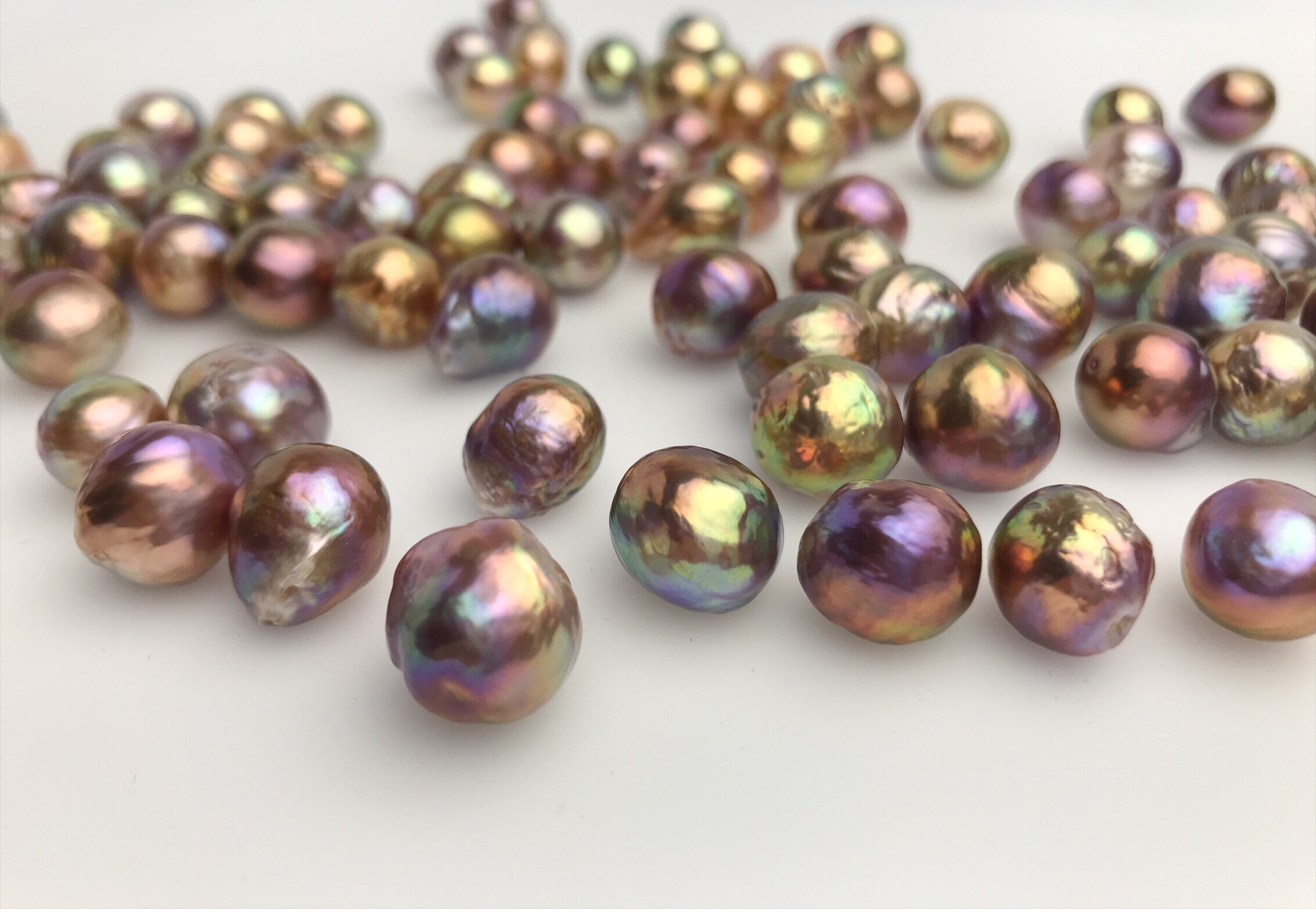 AAA Metallic Edison Loose Pearls 11mm to 12mm (EDM)