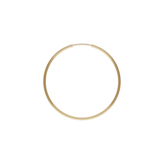 1.25x38mm Endless Hoop, 14k gold filled. Made in USA. #4011740