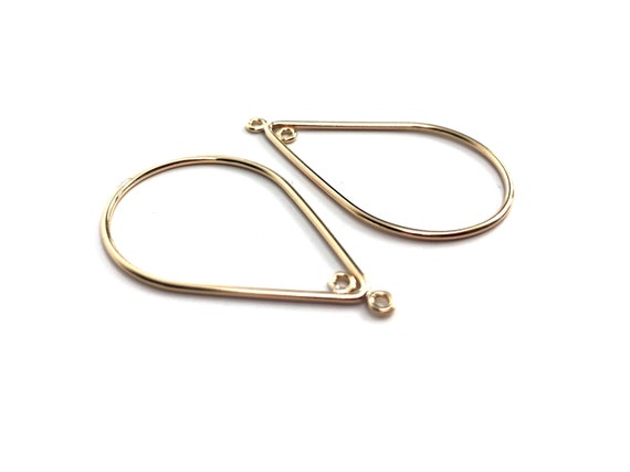14KGF Raindrop Hoop Earring Sku#752-1 IN+OUT