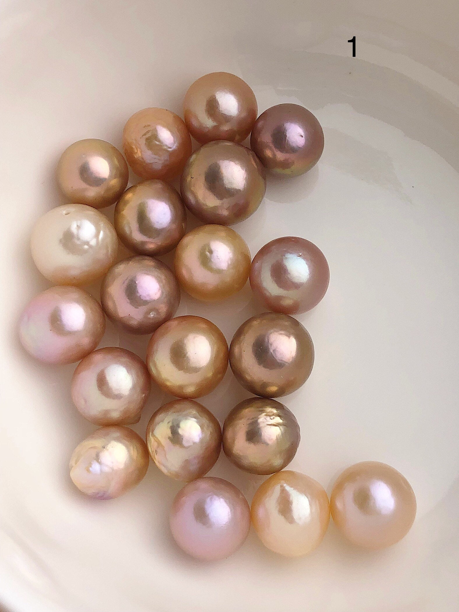 20 Pearls Edison Pearls Natural Color 10 to 13mm (545 No. 14)
