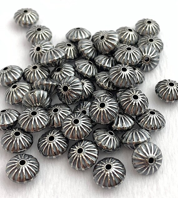 Corrugated Saucer Bead w/1.6mm Hole