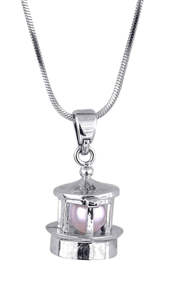 Cage Pendant for 5mm to 7.5mm Loose Pearl Lantern (CP66)