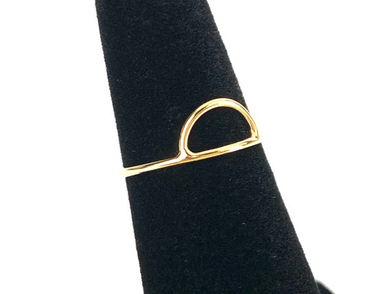14K Gold Fill 5mm Single Arch Ring