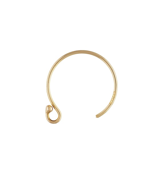 Circle Ball End Ear Wire GP, 14k gold filled. Made in USA. #4006401