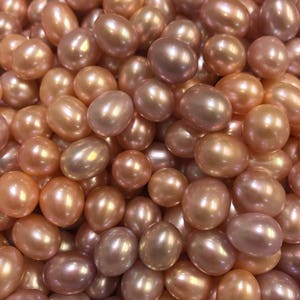 9-9.9mm AAA Quality, Edison pearls, Natural Color, Drop shapes