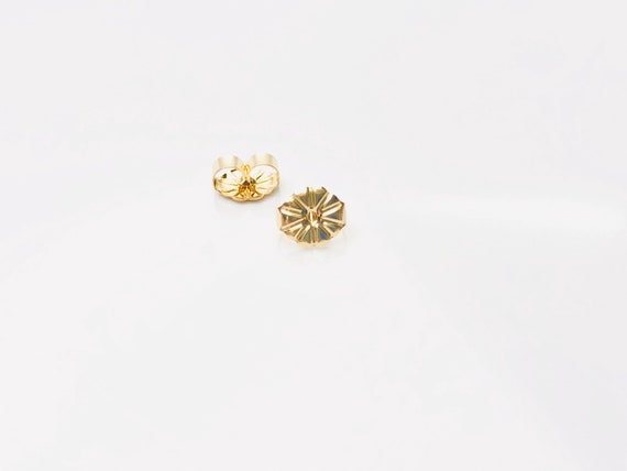 Beautiful 14KGF Ear clutch floral , ear backing , 14K gold filled , Sku #50-4C