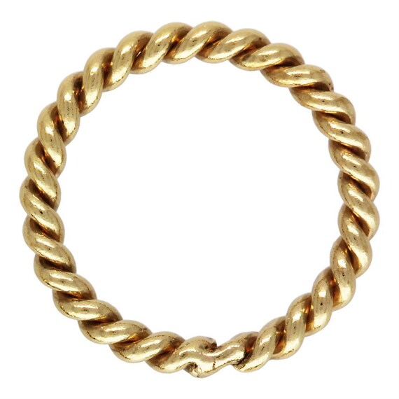 20.5ga Twisted Jump Ring 0.76x6mm, 14k Gold Filled, Sterling Silver, #4004481CT