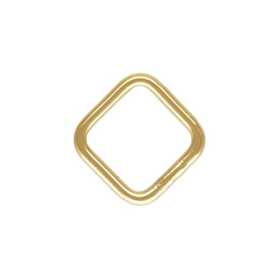 Square Jump Ring 20.5ga (.76x6.0x6.0mm) CL,  14k gold filled. Made in USA. #4004481SQC