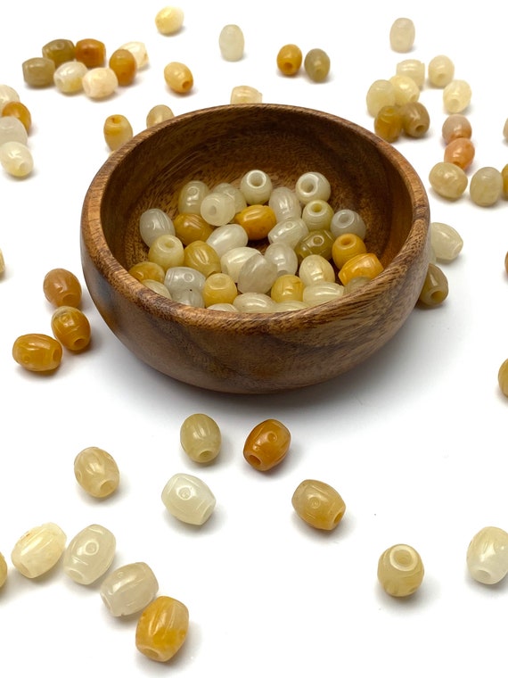 Stunning multi color jade bead , carved bead, SKU# 10045