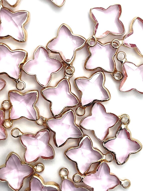 Pink Diamond Crystal Beads, Sku#M1079-1