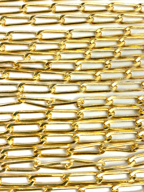 14KGF 3.9mm Elongated Chain, 14KGF, 14K Gold Filled, 14K Gold Fill, 14K Gold, Sku: SM299