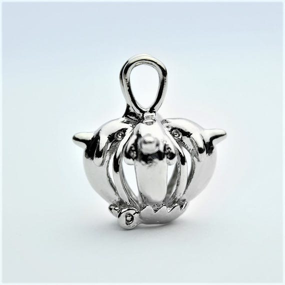 Cage Pendant for 5 mm to 8.5mm Loose pearl Dolphin 3 (CP76)