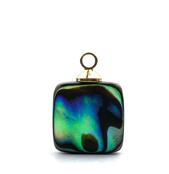 Square abalone mother of pearl charm, SKU# M1022