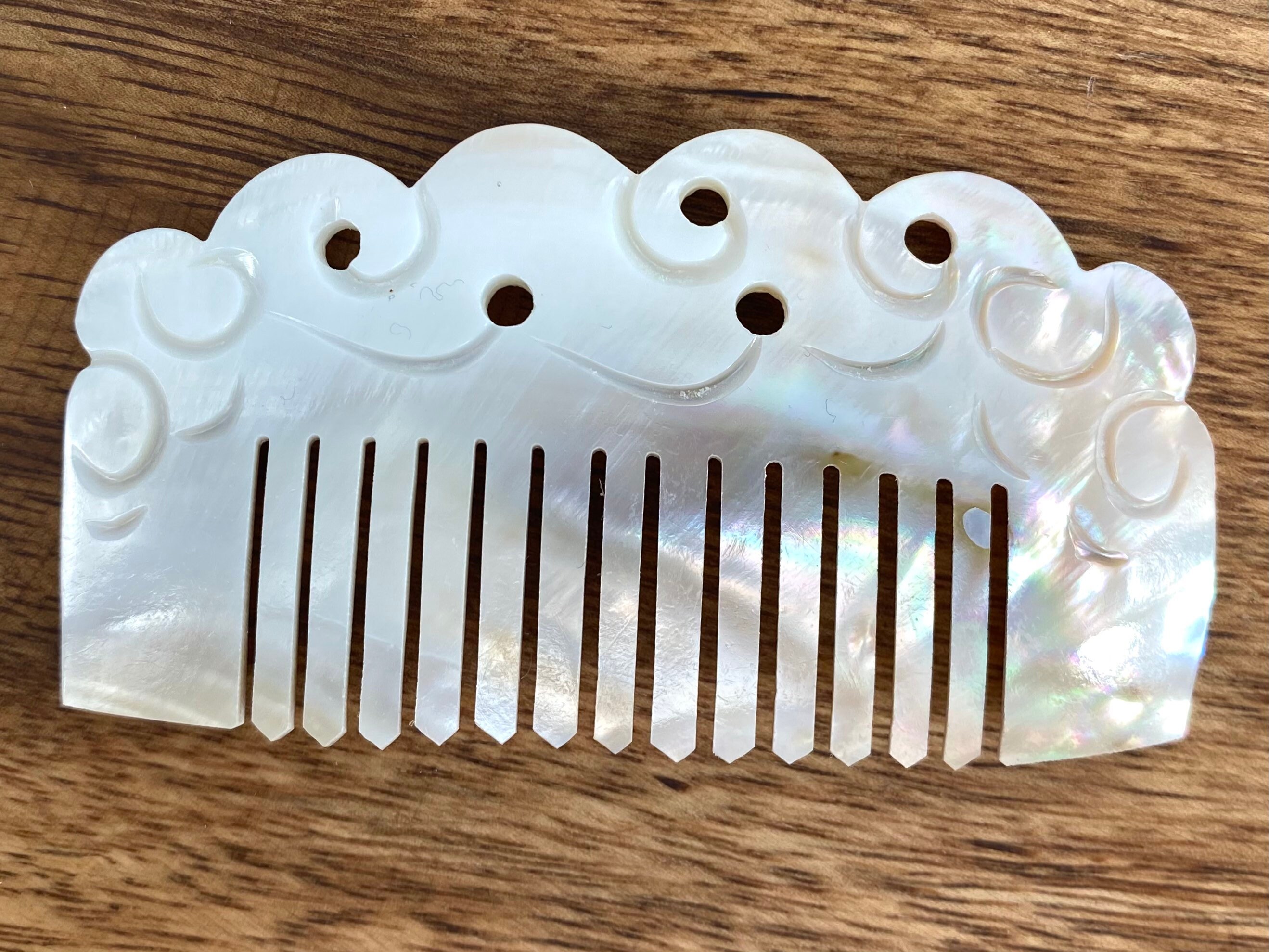 Mother Of Pearl Comb, Sku#M191-1
