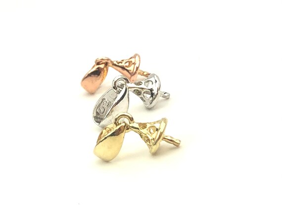 14K yellow gold , white gold , rose gold bail sku#TP-156