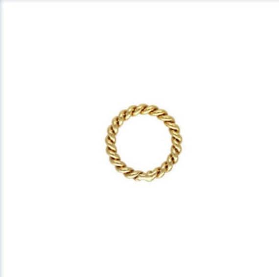 20.5ga Twisted jump Ring 0.76x5mm, 14k Gold Filled, #4004472CT