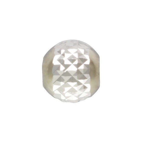 3.0mm Pyramid Cut Bead 1.2mm Hole, Sterling Silver. Made in USA. #5004630P