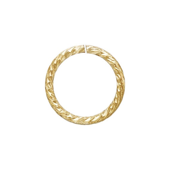 Sparkle Jump Ring .030x.260" (0.76x6.5mm), 14k gold filled. Made in USA. #4004484P1