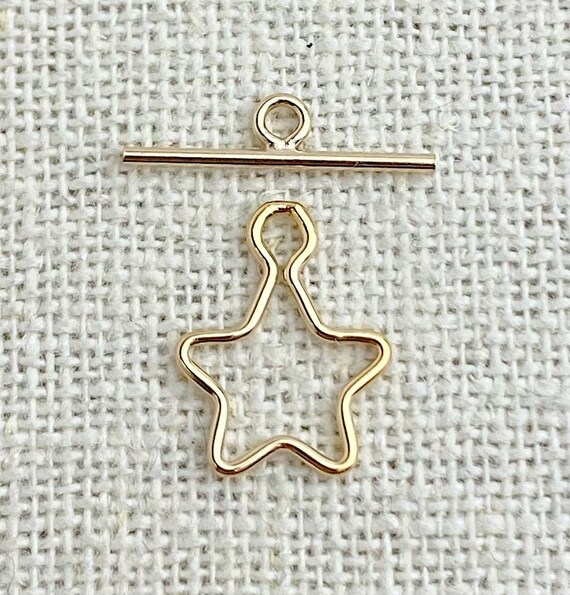 Gold Filled 10mm Star Toggle Set (1.0mm Wire)
