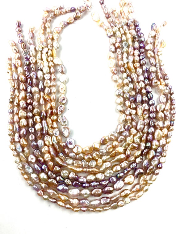 Stunning Keshi Edison pearl strands, SKU# 11182