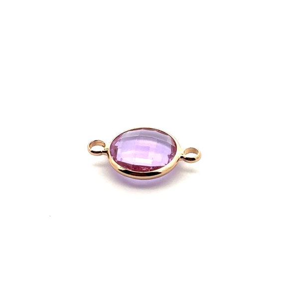 Princess purple crystal charm M2148