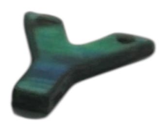 Abalone MOP letter pendant “Y”