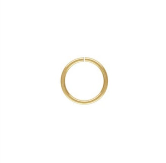 20.5ga Open Jump Ring 0.76x8mm, 14k Gold Filled, Sterling Silver, #4004487
