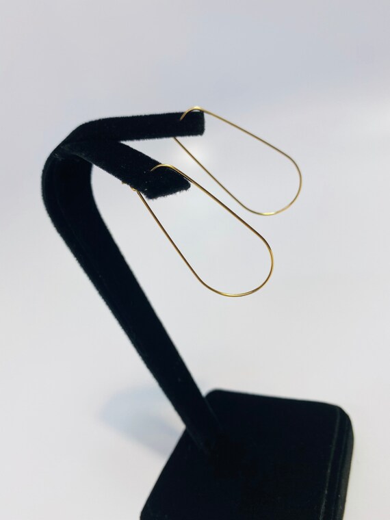 Gorgeous and Captivating Teardrop Beading Hoops (14KGF), 14k gold filled