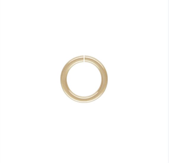 22ga Open Jump Ring 0.64x4.5mm, 14k Gold Filled, Sterling Silver, Sku#.4004450