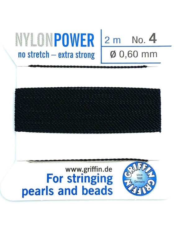 Nylon Power Bead Cord Black