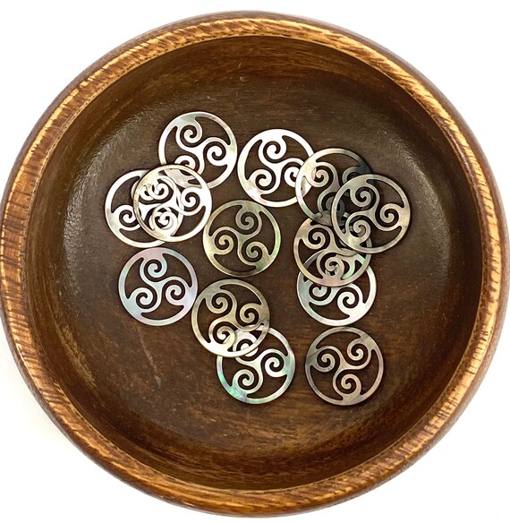 Tahitian Mother Of Pearl Beads, Sku#M529