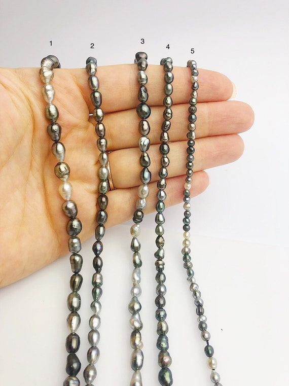 Keshi Tahitian Pearl Strands (826 No. 1-5)