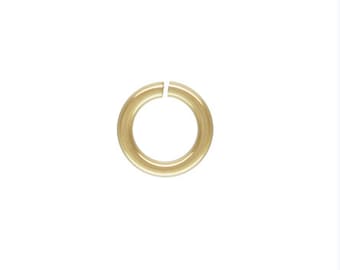 24ga .50x3mm Open Jump Rings, 14k Gold Filled, Sterling Silver, Sku#4004415