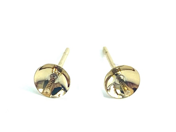 14K Solid Gold Post With A 5mm Cup, Sku#275-14Y-5