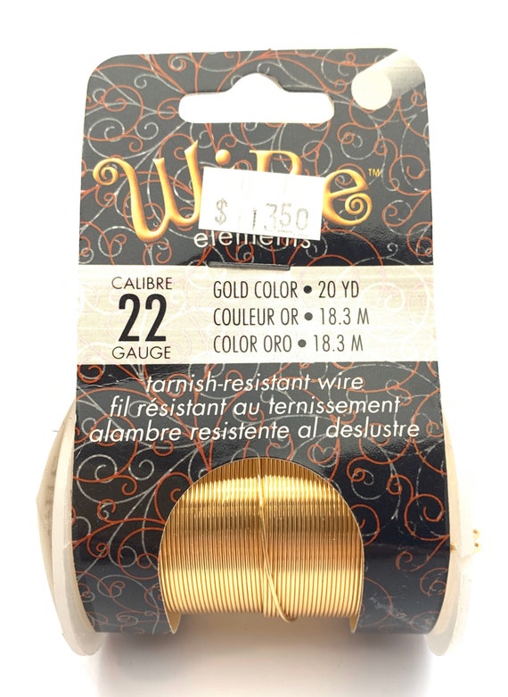 Gold, Silver, Copper Color Tarnish - Resistant Wire 22 Gauge