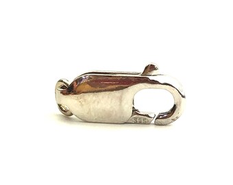 14k Yellow Gold Lobster Claw Clasp – 8.4mm X 3.25mm – Handmade Fine Jewelry
