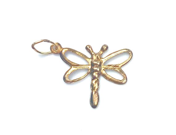 Beautiful dragon fly 14KGF charm , 14K gold filled , Sku # 2086-C