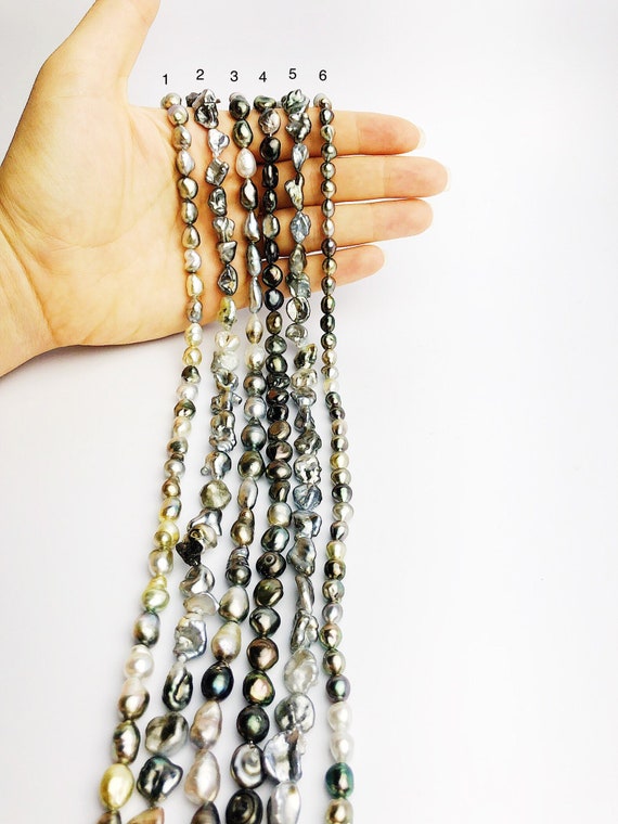 Keshi Tahitian Pearl Strands (336 No. 1-6)