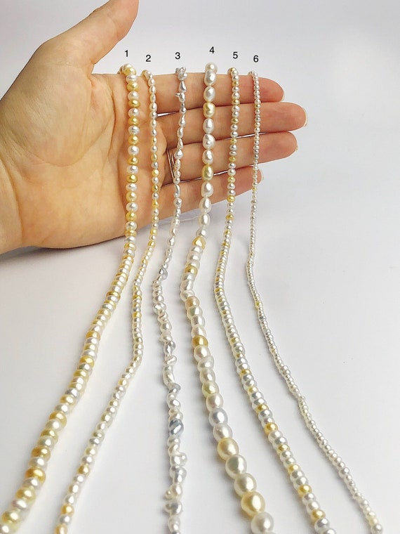 South Sea Keshi Pearl Strands (506 No. 1-6)