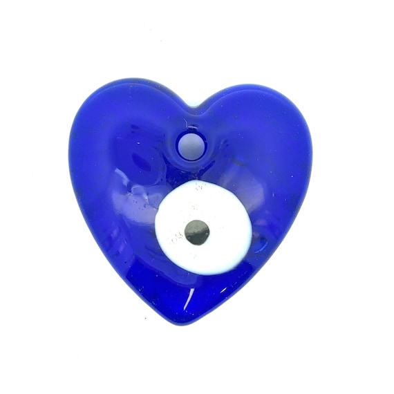 Evil eye, heart shaped bead. SKU#M3408