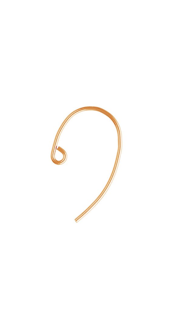Bass Clef Ear Wire .030" (0.76mm), 14k gold filled. Made in USA #4806408