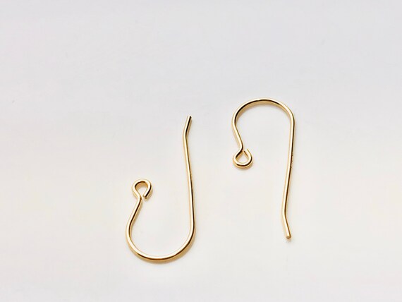 Beautiful 14KGF ear wire with loop , 14K gold filled , sku#438C(029)