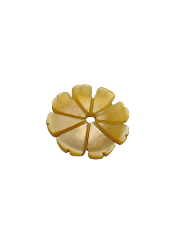 Yellow Flower Mother Of Pearl, SKU#M4627