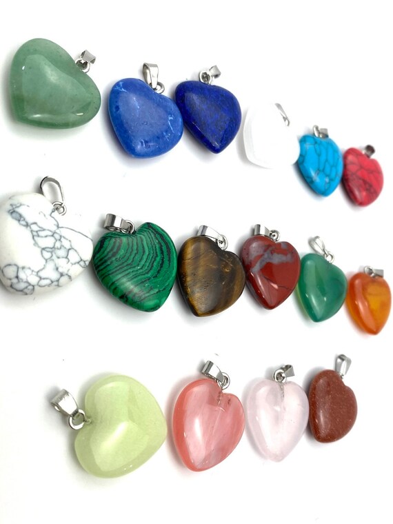 Crystal Heart Pendants