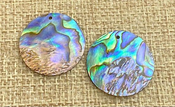 Abalone Circle Charm